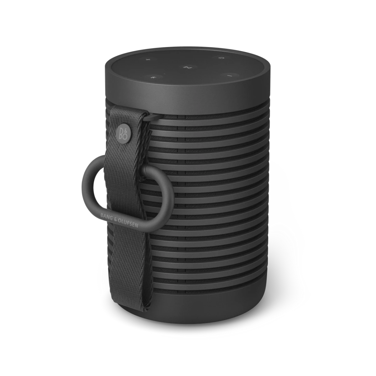 rounded-black-portable-speaker